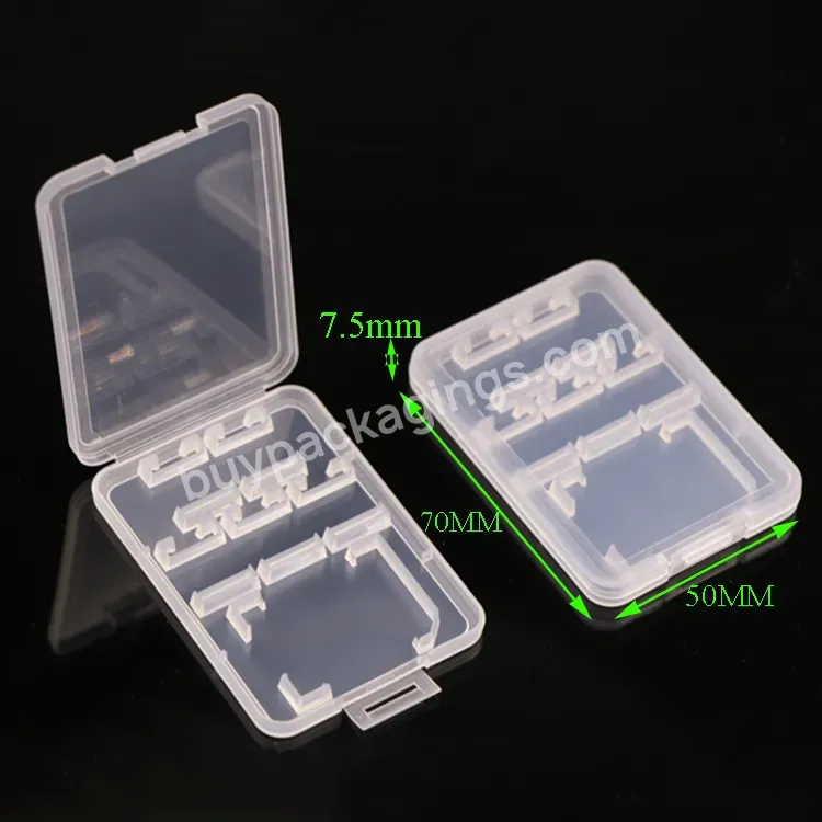 Plastic Packing Sd Holder Cf Tf Xqd 6 Slots Sd Tf Card Storage Tf Cf Card Case Sd Card Case For Sandisk Micro - Buy Sd Card Case,Tf Cf Card Case,For Micro Sd Card Case.