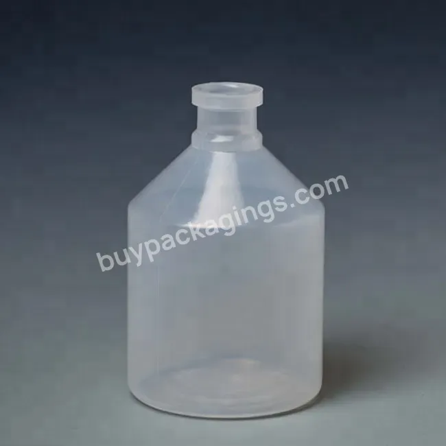 Plastic Pe Pp Material Packaging Manufacturer Sell Eo Sterile 100ml Injection Vaccine Bottle For Animal Health Vaccine - Buy Plastic Vaccine Bottle Packaging Manufacturer,100ml Plastic Vaccine Bottle For Veterinary,100ml Veterinary Vaccine Bottle.