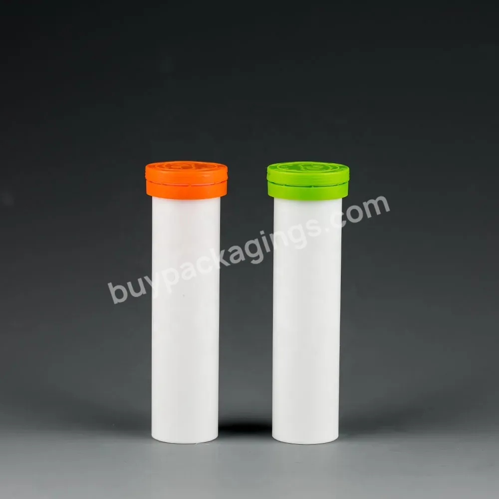 Plastic Pp Empty Moisture Proof Container 21*92 Size Effervescent Tablet Tube With Desiccant Silica Gel Spring Cover - Buy Effervescent Tablet Tube,Effervescent Tube,Vitamin Tube.