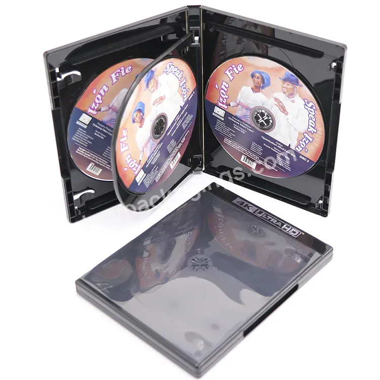 Plastic Standard 14mm Black 4 Disc Dvd Cases Viva Elite 4k Uhd Replacement Cases Cd Storage Box Amaray 4k Blu-ray Cases - Buy Amaray 4k Blu-ray Cases,14mm Dvd Cases,4k Uhd Replacement Cases.