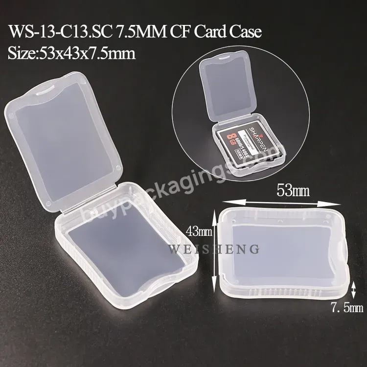 Plastic Storage Cf Mini Card Case Small Pp Case Holder For Micro Sd Memory Card Storage Case Holder Box - Buy Case Holder For Micro Sd,Memory Card Storage Case Holder Box,Cf Mini Card Case.