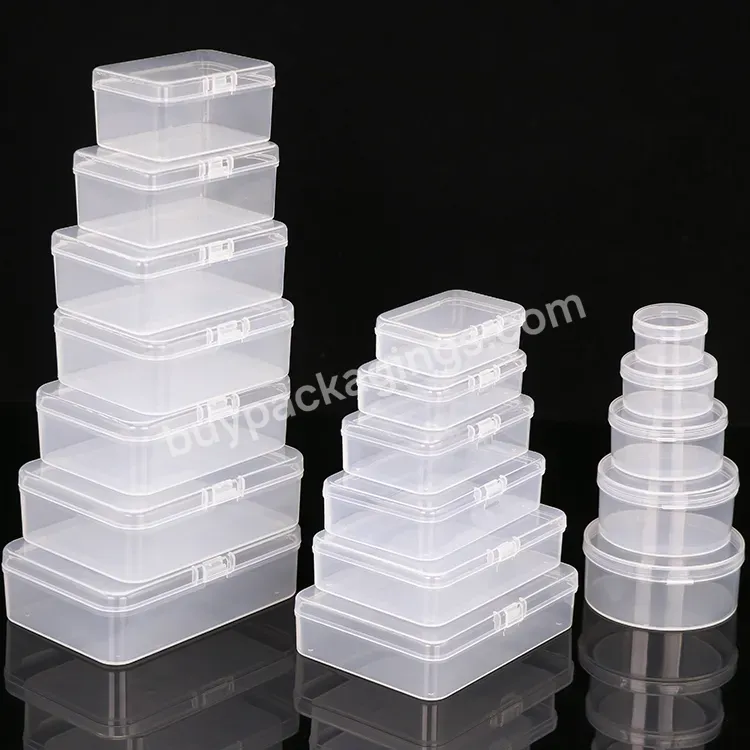 Plastic Tool Case Crafts Screws Drill Keeper Clear Small Plastic Box Beads Coins Tool Storage Plastic Boxes Packaging Pp Case