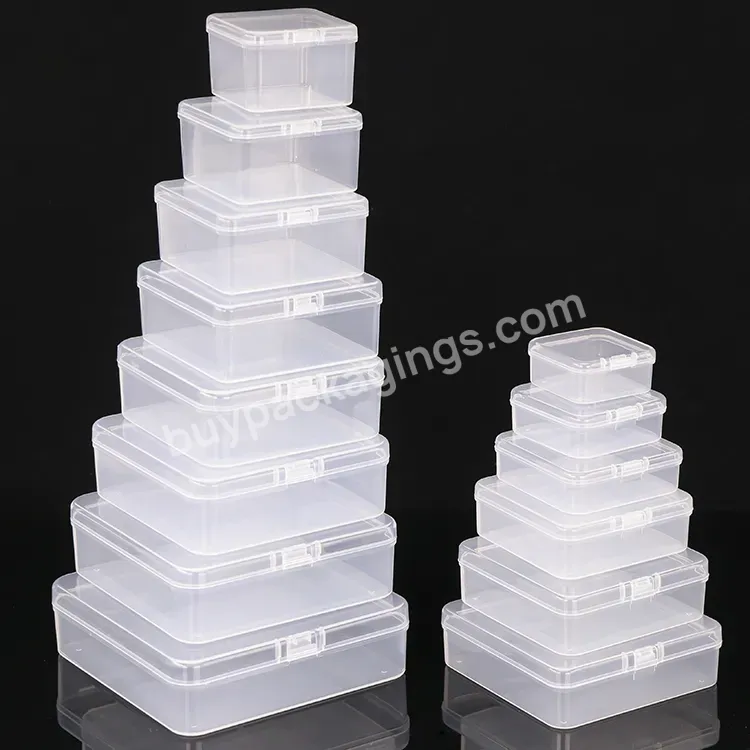 Plastic Tool Case Crafts Screws Drill Keeper Clear Small Plastic Box Beads Coins Tool Storage Plastic Boxes Packaging Pp Case