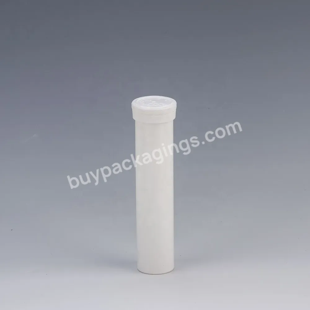 Plastic Tube 29mm Diameter Effervescent Tablets Packaging White Pp Effervescent Tubes And White Cap - Buy Effervescent Tablets Packaging Tube,Vitamin Packaging,Vitamin Tube.