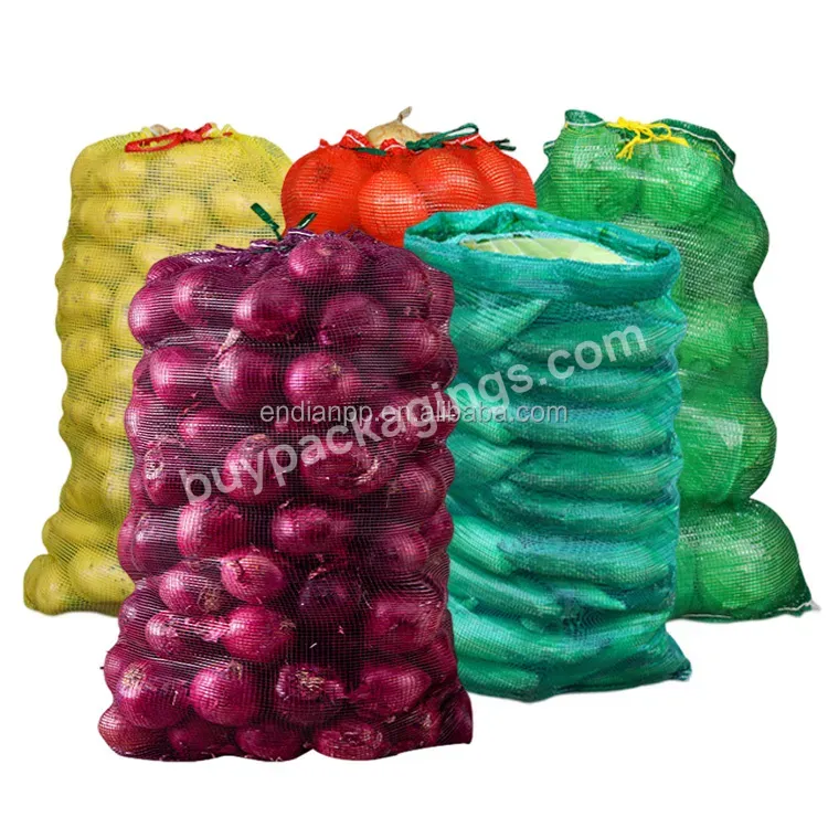 Plastic Vegetable Packing Pp Woven Mesh Sacks Mesh Bags For Potatoes Onion Bean - Buy Mesh Bag,Pp Mesh Bag,Pp Mesh Sack.