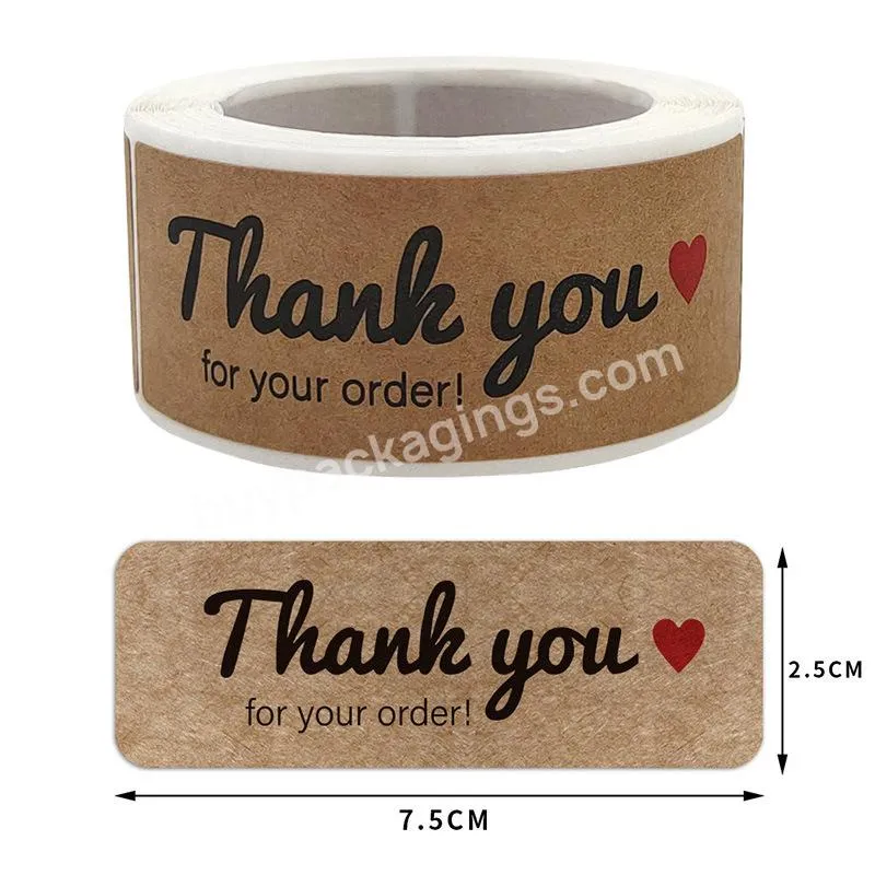 Poly Print High Quality 1.5 inch 350 Pcs Holographic Transparent Thank You Stickers Rose Gold Labels