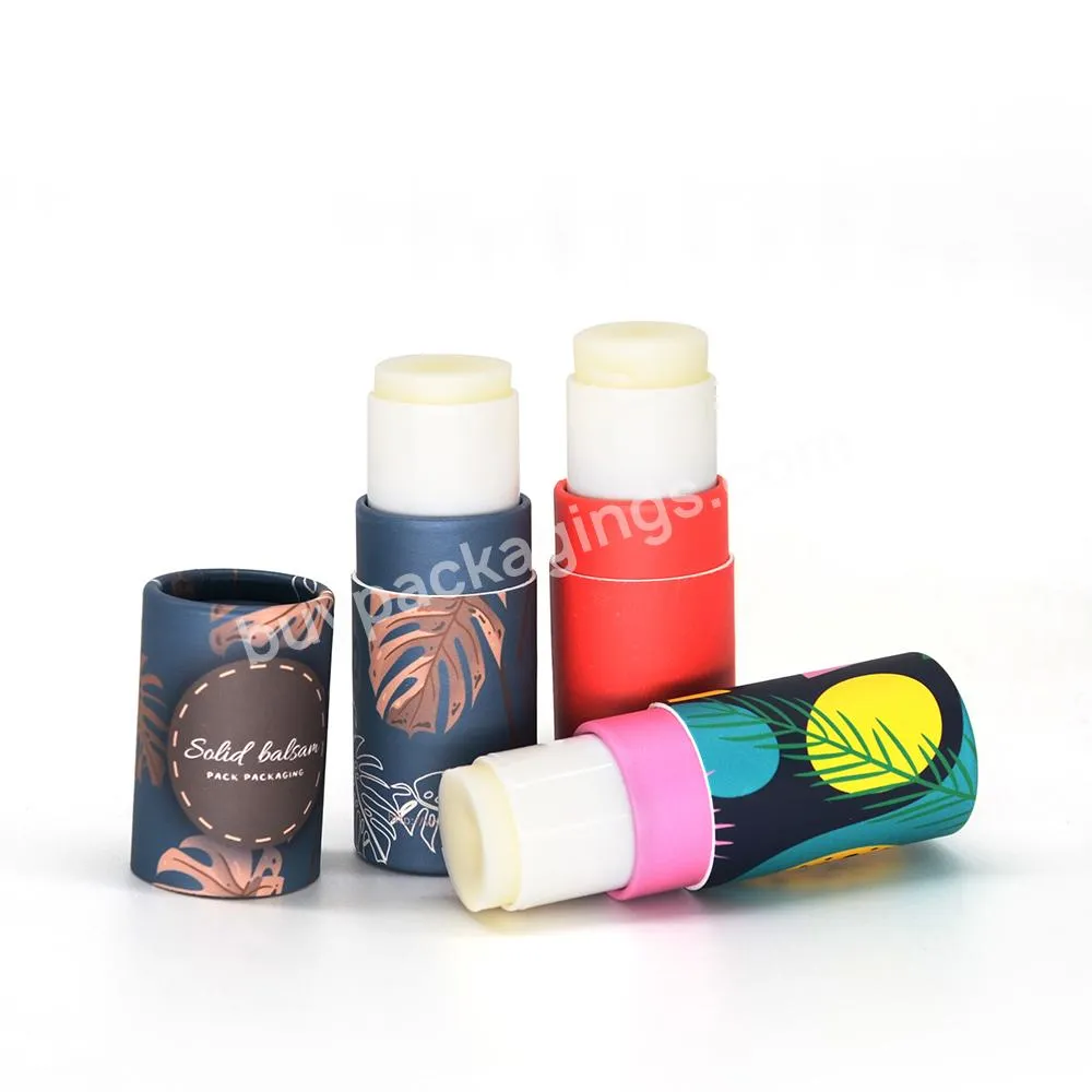Polypropylene Kraft Cardboard Cosmetic 50g Twist up Solid Deodorant Stick Container