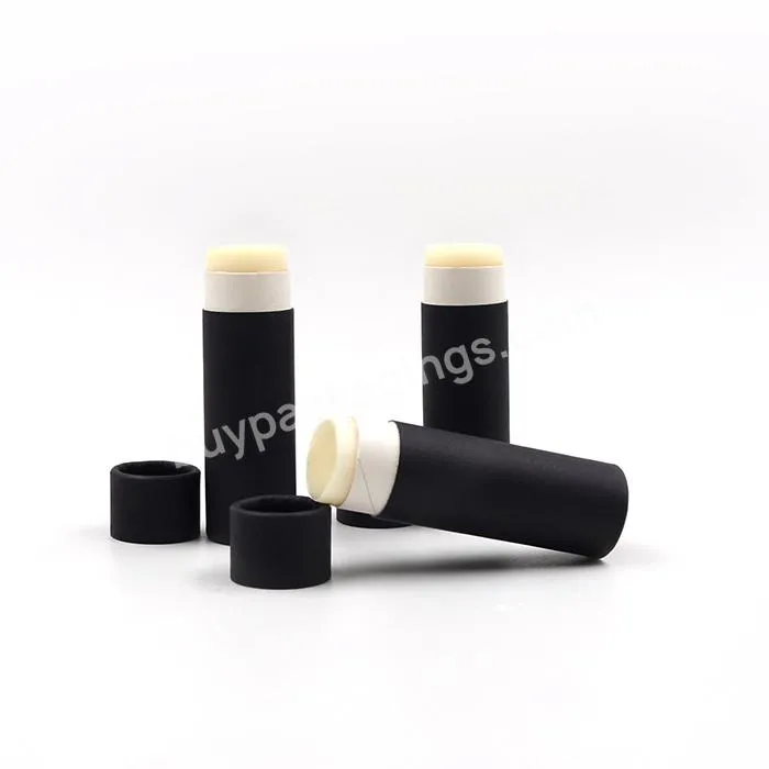 Popular Body Deodorant Container Push Up Tube Kraft Paper Container Eco Packaging for Lip Balm Cosmetics Skincare Beauty Product