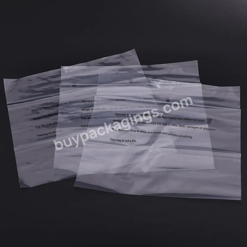 Popular Sell Plastic transparent bag customized polybag packaging clear plastic poly  flat pocket bags