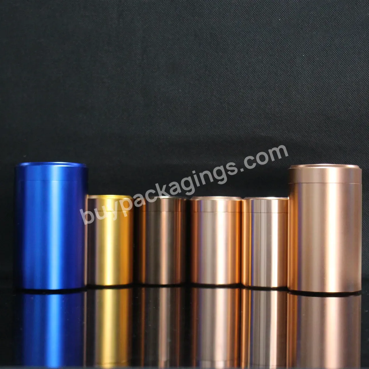 Portable Aluminum Jar Container Storage Box Small Cylinder Sealed Cans Coffee Tea Tin Customized Colors - Buy Metal Jar,Cosmetic Jars And Bottles,250ml Aluminum Can.