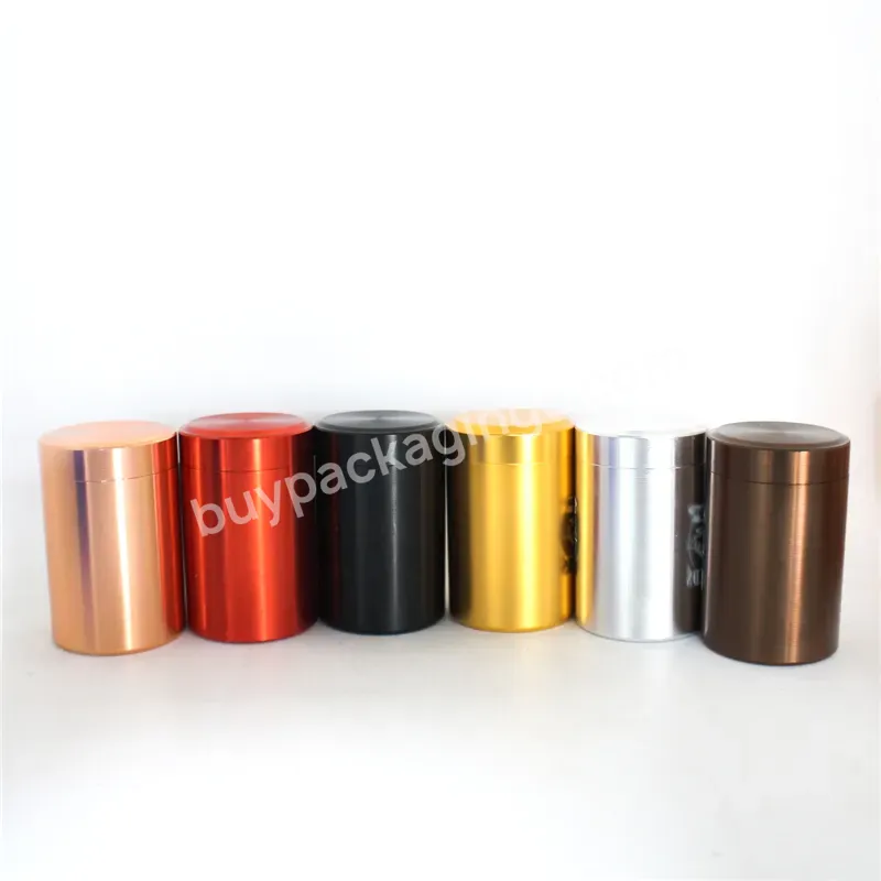 Portable Aluminum Jar Cosmetic Loose Powder Storage Box Small Cylinder Sealed Cans Coffee Tea Tin Customized Colors - Buy Aluminum Jar Container Storage Box Small Cylinder Sealed Cans Coffee Tea Tin Customized Color,2020 Metal Aluminum Tin Tea Set Ca
