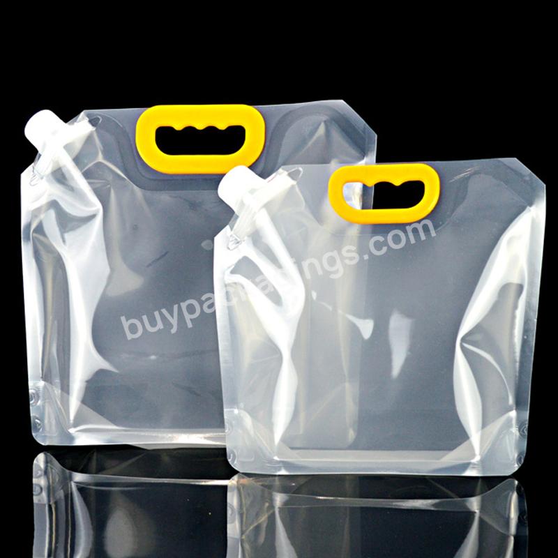 Portable Plastic Food Grade Water Beer Packaging Bag With Spout 1.5l 2.5l 5l Pouch - Buy Water Packaging Bag,Beer Packaging Bag,1.5l 2.5l 5l Spout Pouch.