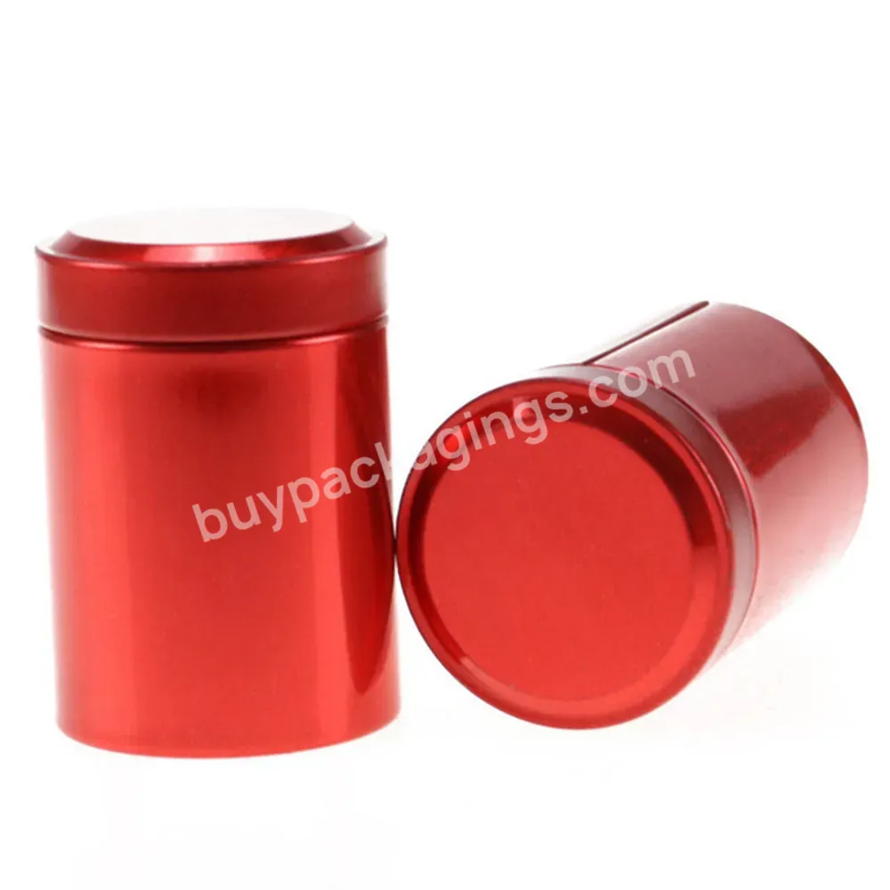 Potable Luxury Aluminum Jar Container Storage Box Small Cylinder Sealed Cans Coffee Tea Tin - Buy Jar Aluminum 100g,Metal Storage Box,Sealed Cans Coffee.