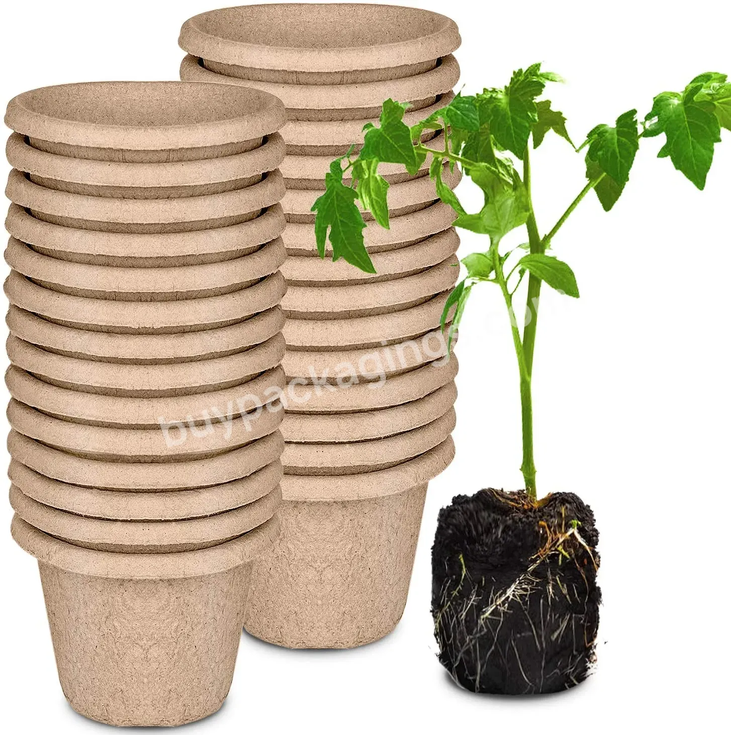 Pots For Garden Seed Starter Tray 100% Eco-friendly Organic Germination Biodegradable Plant Seeding Pots Cheap Manufacturer - Buy Seeding Pot,Garden Pot,Plants Pot.