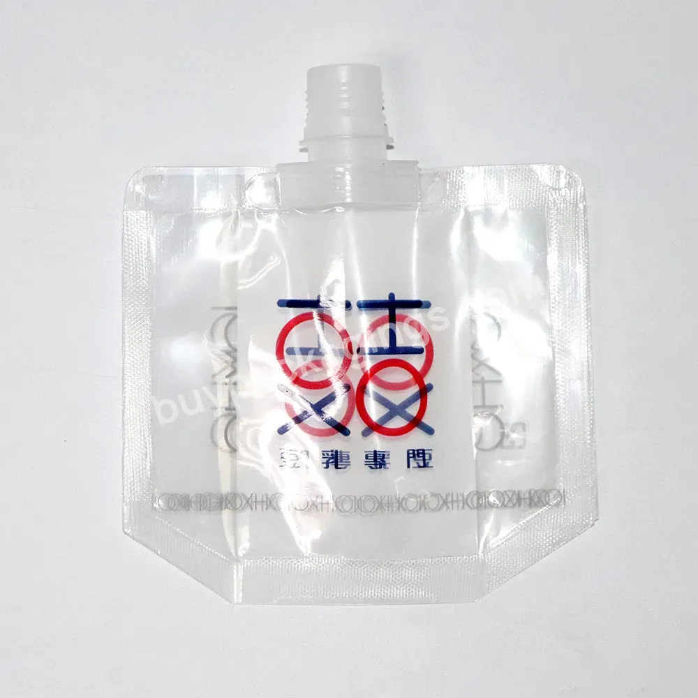 Pouch With Spout Plastic Bags Transparent Liquid Bag For Soy Milk Packaging - Buy Liquid Bag,Plastic Bags Transparent,Pouch With Spout.