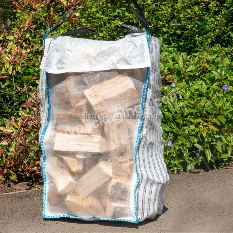 Pp Bulk Big Jumbo Bags Fibc Mesh Ventilated 1000kg Firewood Super Sack - Buy Firewood Super Sack,1000kg Firewood Sack,Super Sack Firewood.