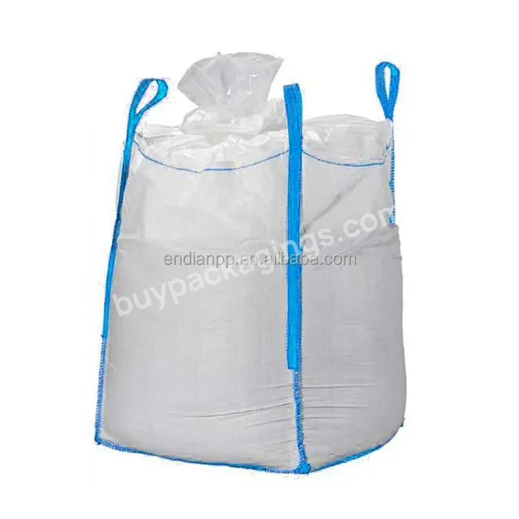Pp Flexible 1 Ton Big Jumbo Bag Container Bag For Concrete Chemicals Fertilizer Package
