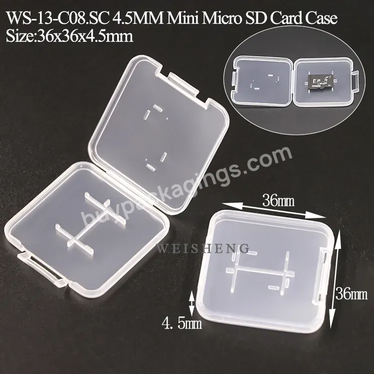 Pp Plastic 4.5mm Sd Card Case Sdhc Memory Card Carrying Case Holder Box Storage Box Mini Storage Box For Micro Sd - Buy Memory Card Carrying Case,4.5mm Sd Card Case,Mini Storage Box For Micro Sd.