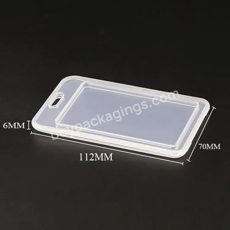 Pp Plastic Clear Business Card Case Name Card Holder Business Visiting Box Name Id Box Small Plastic Box Card Holder