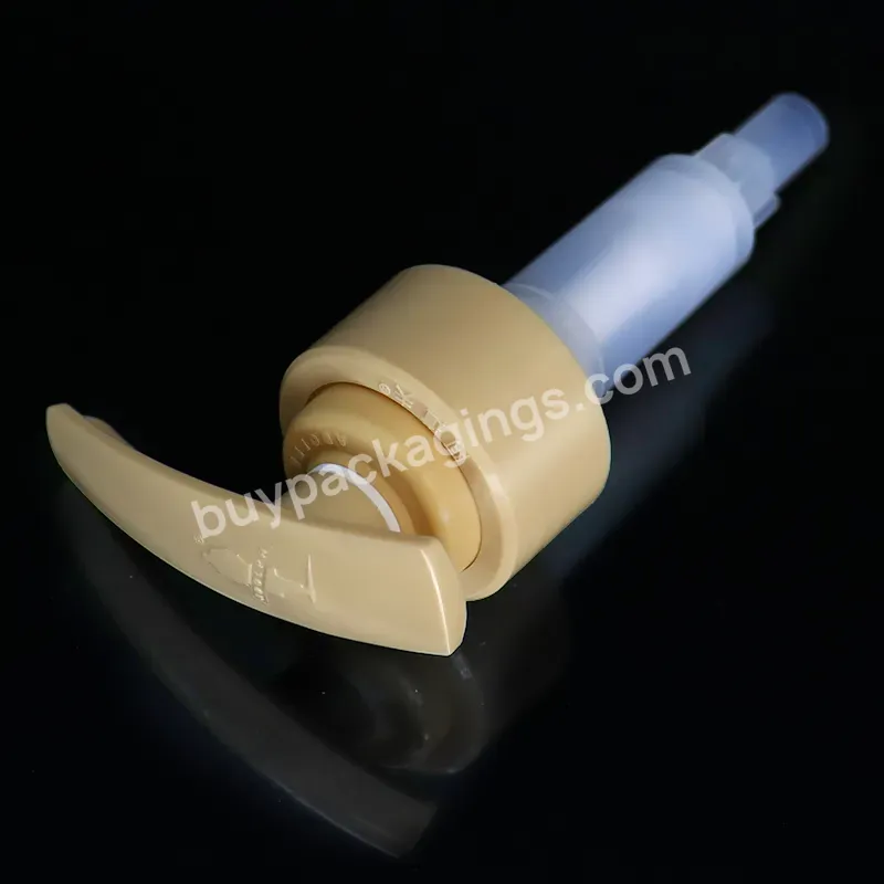 Pp Plastic Liquid Tube Customized Non Spill Pump 28mm 28 410 28 400 28 415 Outside Spring Matte Yellow Nozzle Lotion Pump