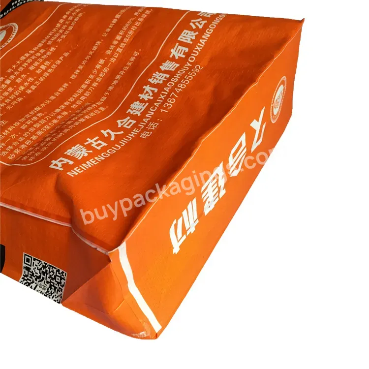 Pp Woven Bags Custom Printed Bopp Laminated Tile Adhesive Valve Bag Cement 50kg - Buy 50kg Bag Of Cement,Plastic Cement Bags,Custom Printed Bopp Laminated Bag.