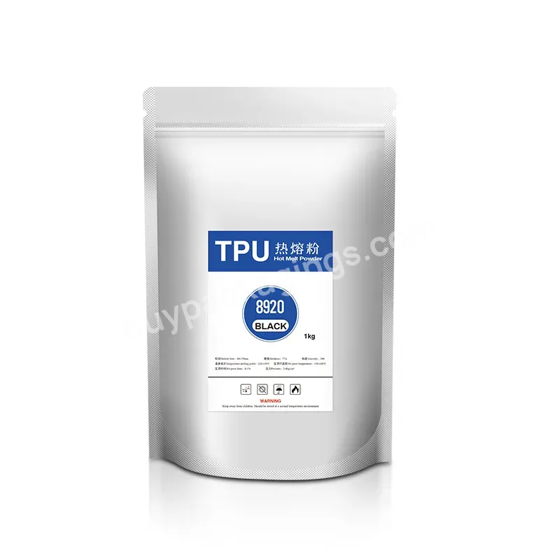 Premium Quality Factory Direct Sale Black Color Powder 1kg/bag Tpu Hot Melt Powder For Dtf Pet Film Heat Transfering - Buy Hot Melt Adhesives,Dtf Shake Powder,Tpu Hot Melt Powder.