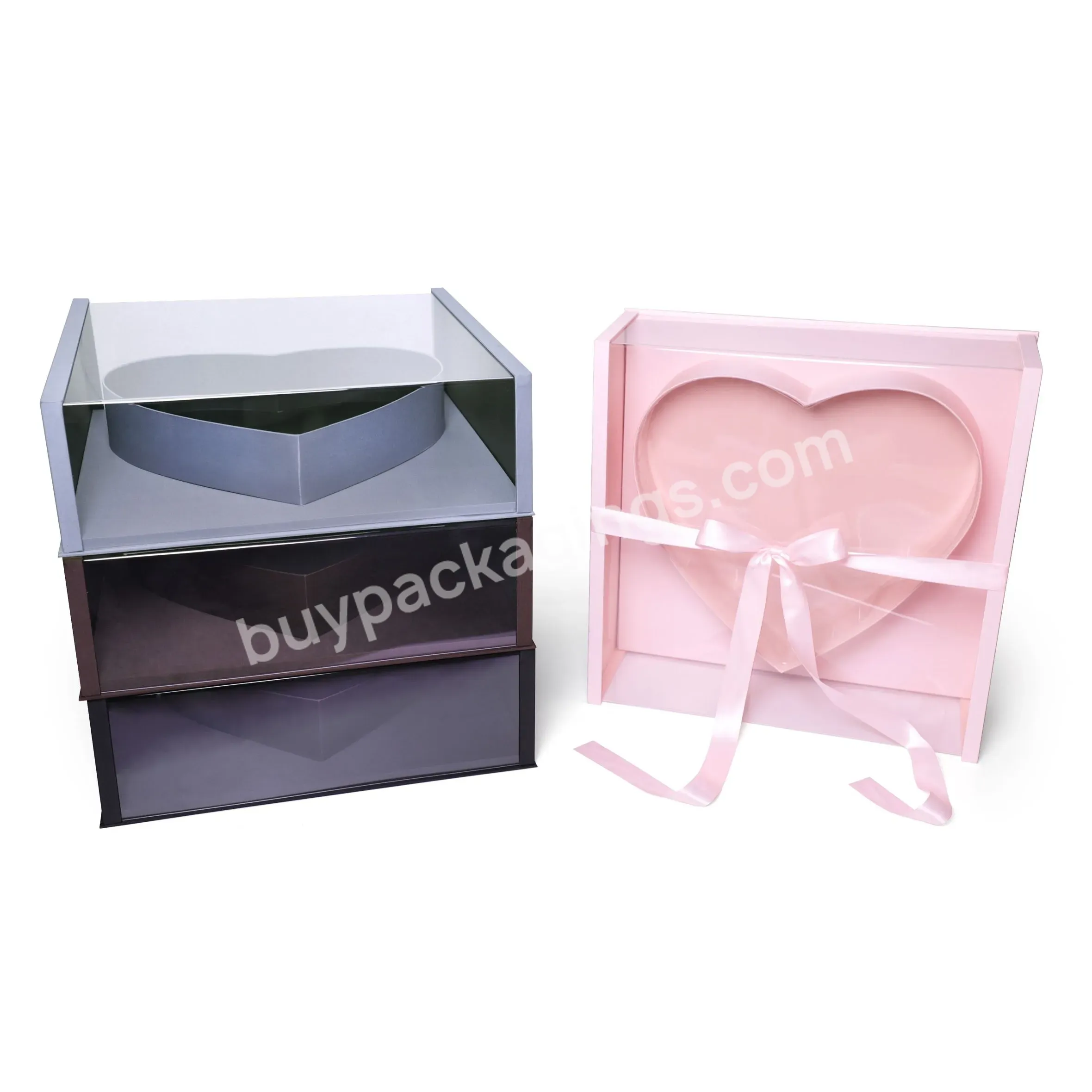 Premium Quality Square Flower Gift Boxes Silk Surface Finish Acrylic Box With Heart-shaped Slot - Buy Premium Quality Square Flower Gift Boxes,Silk Surface Finish Acrylic Box,Acrylic Box With Heart-shaped Slot.
