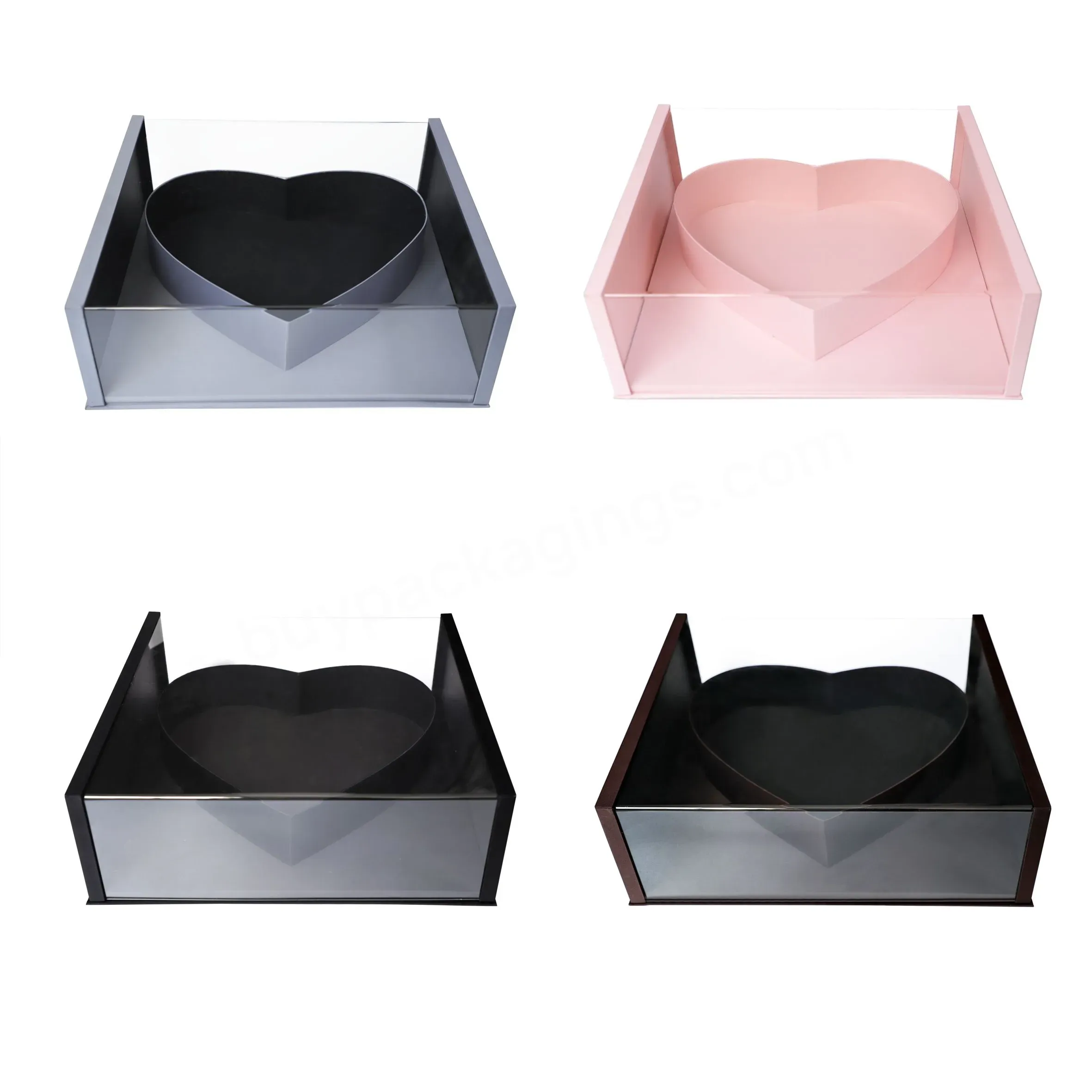 Premium Quality Square Flower Gift Boxes Silk Surface Finish Acrylic Box With Heart-shaped Slot - Buy Premium Quality Square Flower Gift Boxes,Silk Surface Finish Acrylic Box,Acrylic Box With Heart-shaped Slot.