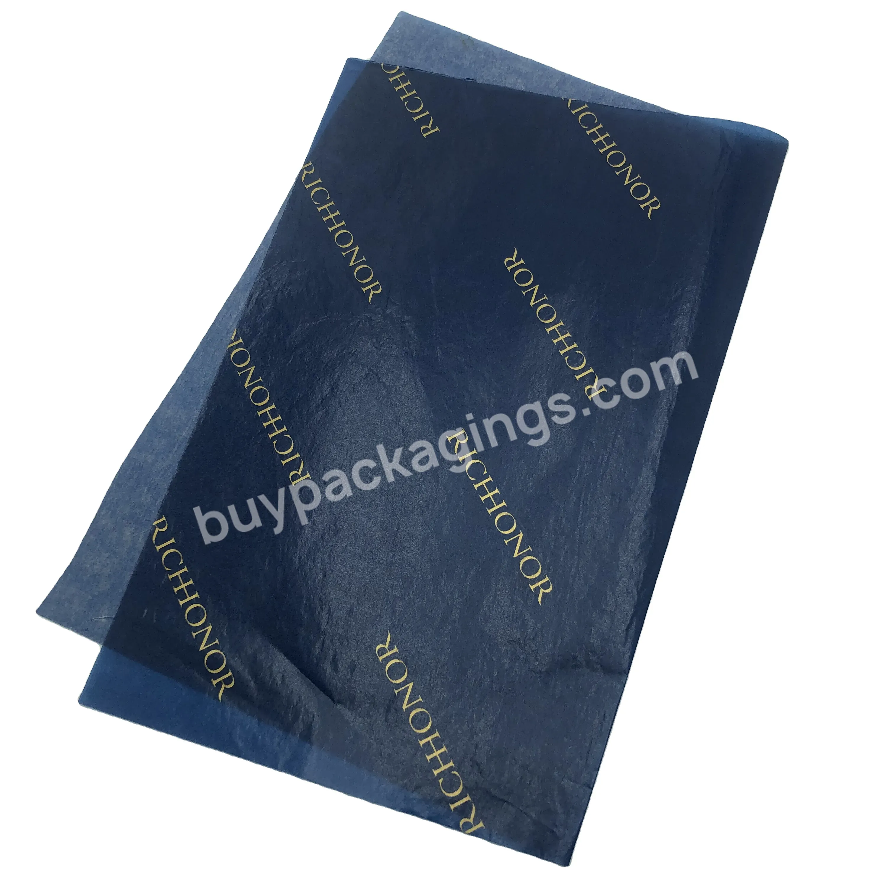 Price Personalised Shoe Box Printed Sheets Packging Tissue Paper Wrapping Navy Tissue Paper Papier De Soie