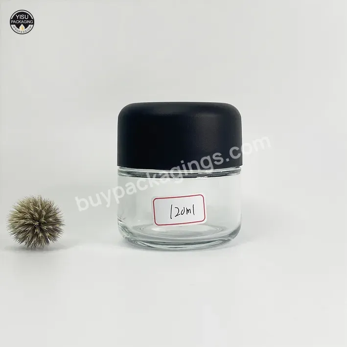 Printed Custom Logo 30ml Smell Proof Glass Jar Concentrate Containers With Child Resistant Caps