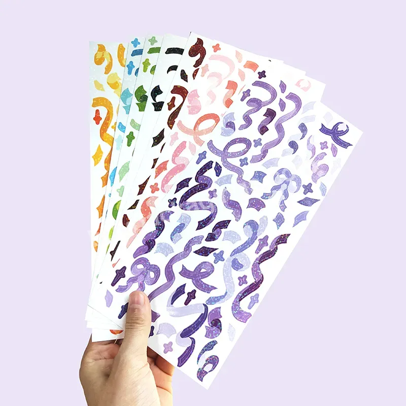 Printed Customise Sheet Vinyl Holographic Glitter Stickers With Sparkle Lamination - Buy Sparkle Stickers,Glitter Sticker Sheet,Customise Sticker Printing.