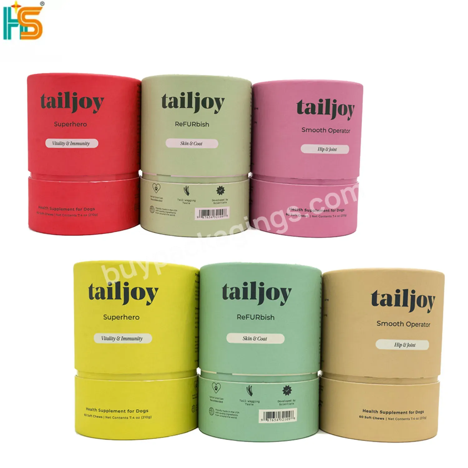 Printed Logo Round Paper Tube Cylinder Food Package Box For Dog Cat Pet Food - Buy Round Box Paper Tube,Pet Box,Food Package Box For Dog Cat Pet Food.