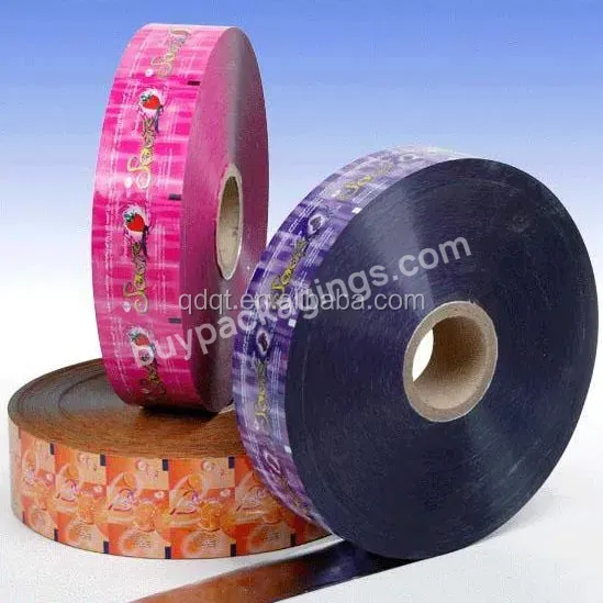 Printed Plastic Pvc Shrink Label Roller For Automatic Label Machine - Buy Shrink Label Roller,Pvc Label Roll,Shrinkage Label.