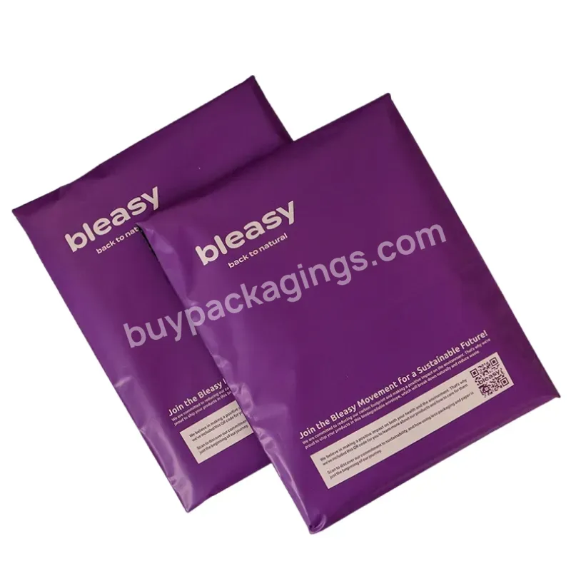 Printed Purple Customized Biodegradable Transport Mail Flyer Express Packaging Polyethylene Bag With Logo - Buy Customized Poly Mailer Bags,Large Poly Mailer Bags,Poly Mail Bag.