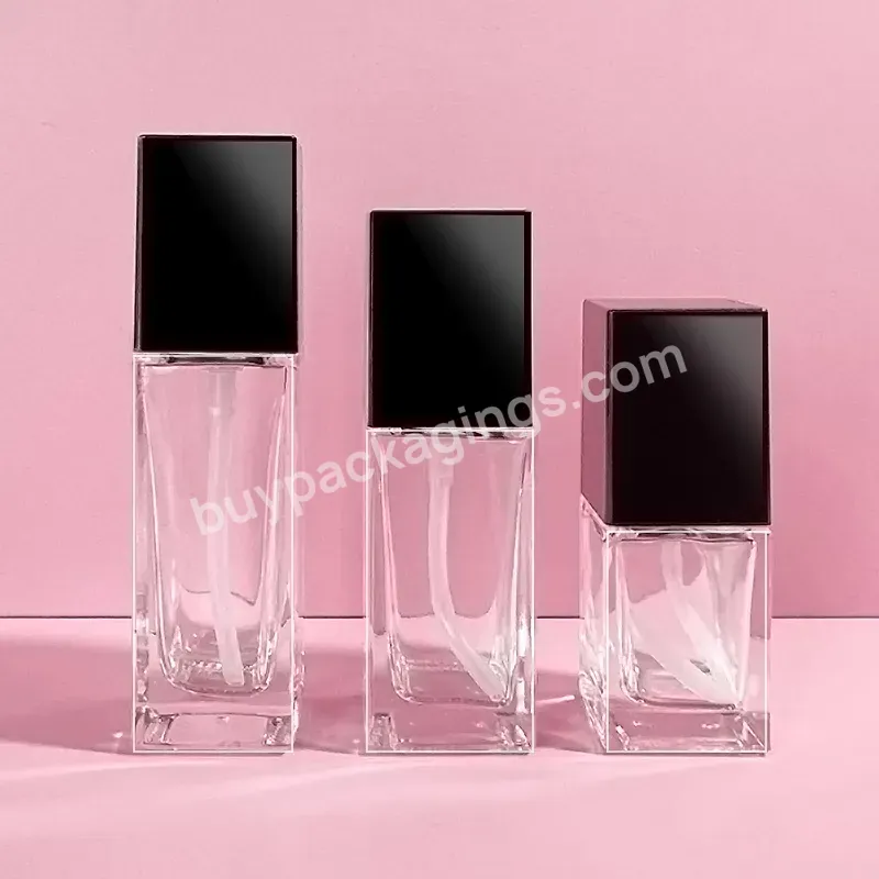Private Label 40ml Foundation Packaging Makeup Empty Foundation Bottles Glass 100 Ml Glass Bottle - Buy Skin Care Makeup Empty Bottles Glass Private Label Foundation Packaging,White Cream Glass Jar 100 Ml Glass Bottle,Luxury Glass Jar Cream Makeup Fo