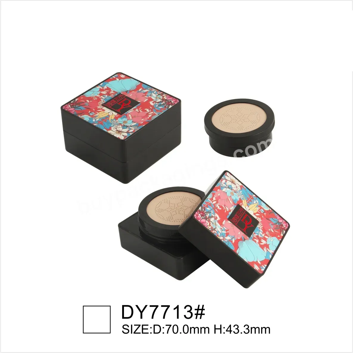 Private Label 7713# Hot Mushroom Head Foundation Replacement Square Air Cushion Bb Cc Empty Container Case Packaging - Buy Air Cushion Container,Air Cushion Bb Cc Packaging,Foundation Container Packaging.