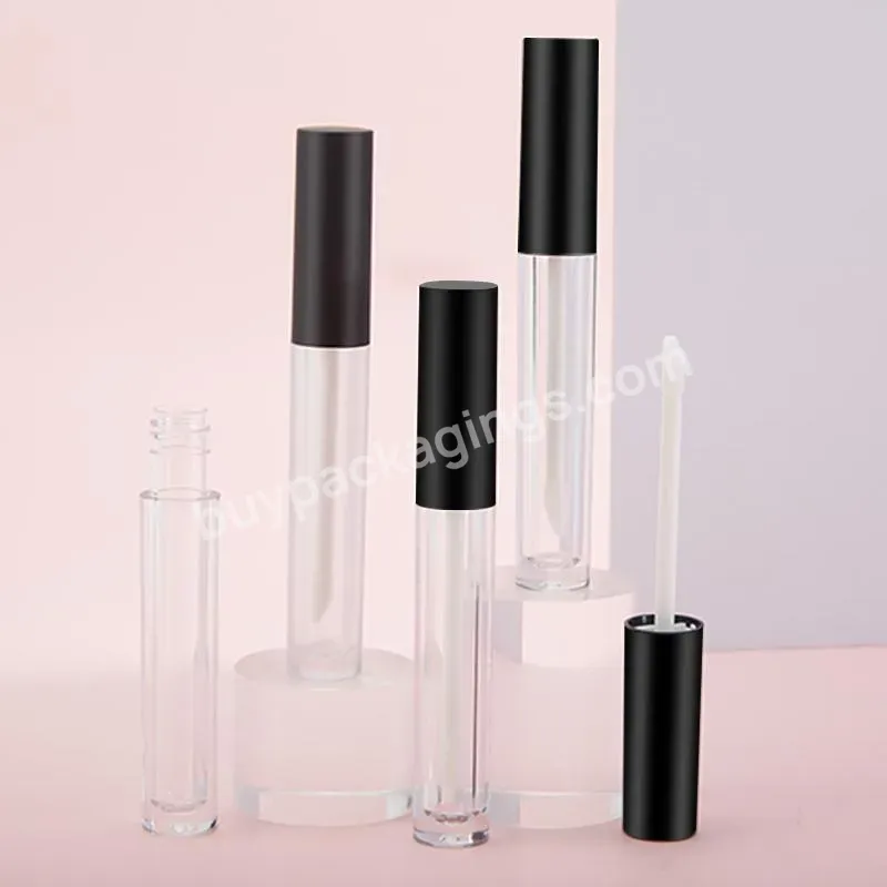 Private Label 8ml Lip Gloss Tubes Packaging Lip Gloss Tubes Bottle Empty Refillable Cosmetics Containers - Buy Black Lip Gloss Tube,Black Top Lip Gloss Tube,Lip Gloss Tube 10 Ml.