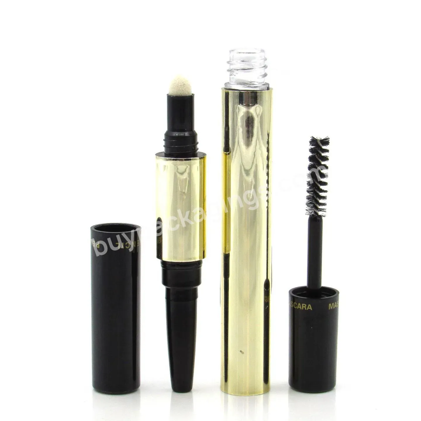 Private Label Customize Empty Container 3in1 Eyebrow Pencil Powder Brow Mascara Plastic Packaging Pencil Tube - Buy 3in1 Eyebrow Pencil Plastic Packaging,3in1 Eyebrow Pencil Empty Container,3in1 Eyebrow Pencil Powder Brow Mascara.