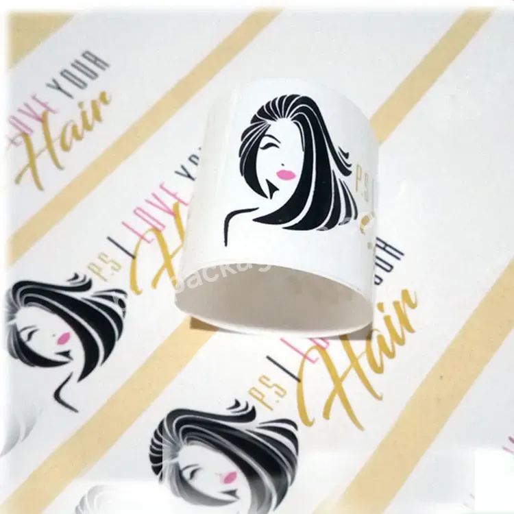 Private Logo Label Dundle Hair And Packing Hair Bundle Wrap Custom Packaging Labels - Buy Custom Own Logo Private Printing Hair Bundle Wraps Adhesive Package Labels,Custom Printing Hair Packaging Extension Bundle Labels For Hair Products,Oem Custom P