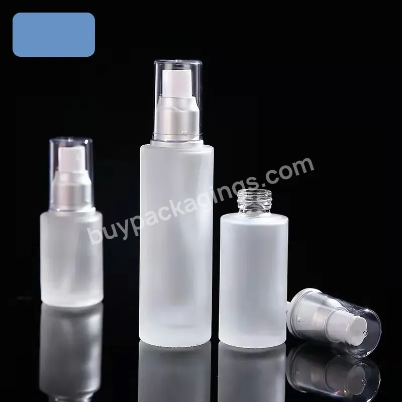 Private Refreshing Water Bottle Frosted Cosmetics Packaging Empty Glass Emulsion Spray Bottle Pressed Emulsion Bottle - Buy 30ml 40ml 50ml Glass Bottle Plastic Packaging,30ml 40ml 50ml Glass Bottle,Glass Bottle.