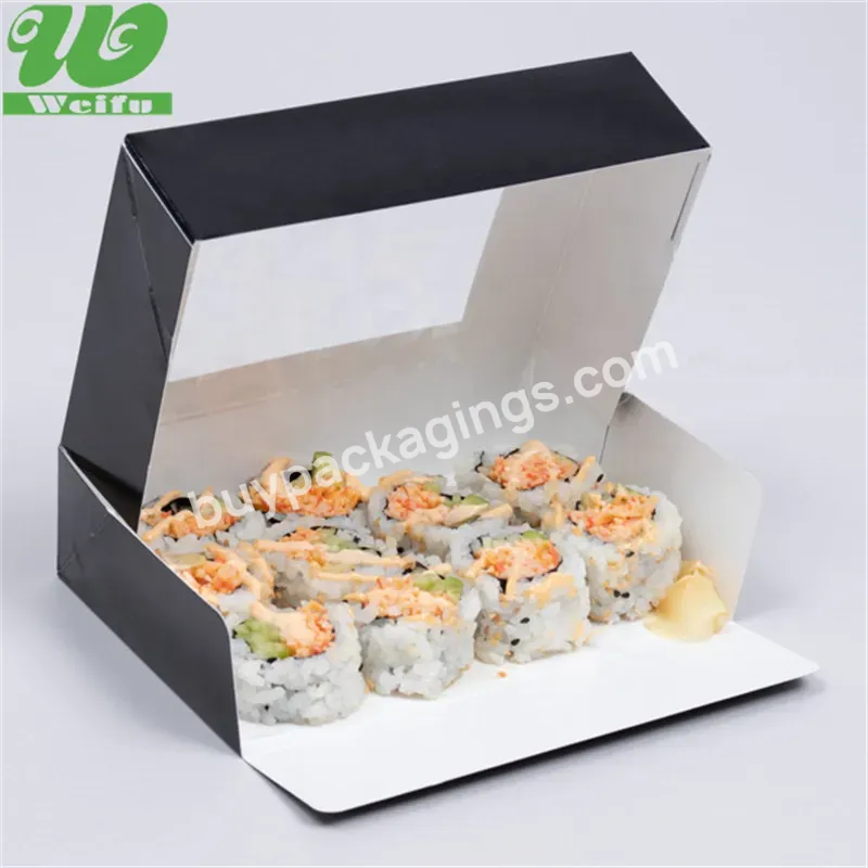 Production Custom White Card Board Food Grade Disposable Paper Food Sushi Packaging Paper Box Sushi Togo Box Sushi Delivery - Buy Disposable Paper Food Packaging Box,Sushi Disposable Paper Food Packaging Box,Production Custom White Card Board Food Gr