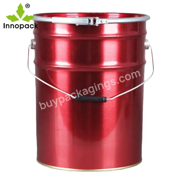 Professional Factory Metal Bucket With Ring Lock