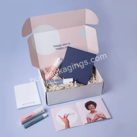 Promo Uptodate Luxury Boxycharm Itembeauty Skin Box Custom Design Logo Corrugated Paper Packaging Gift Box Boite Cadeau - Buy Custom Cosmetics Packaging Box,Recyclable Kraft Paper Box,E-commerce Amazon Box.