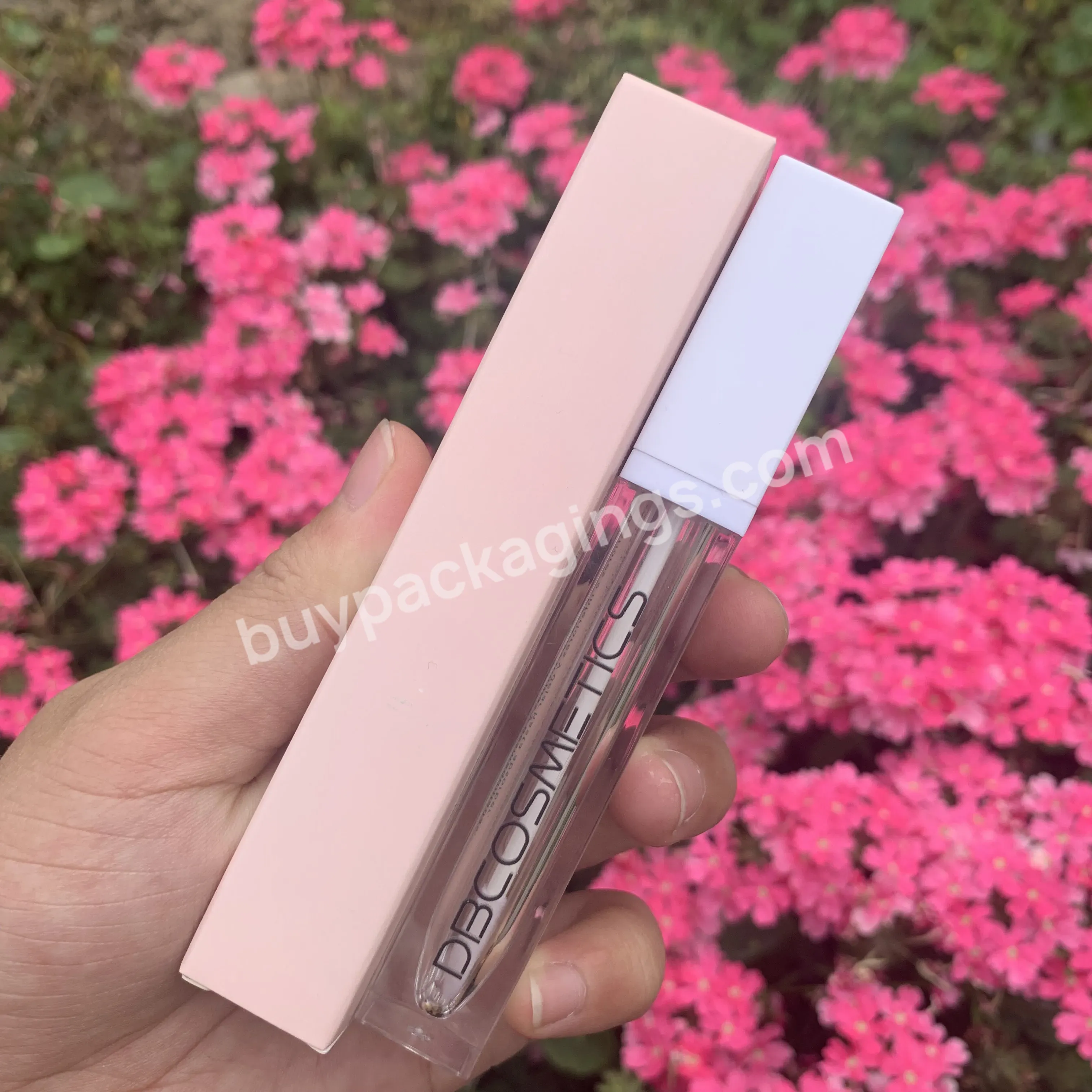 Promotion Wholesale Empty Lip Gloss Tube With Silver/rosegold/ Black/white Cap Square Container Tube With Logo With Box - Buy Lip Gloss Container Tube,Silver Lip Gloss Tubes Packaging,Square Lip Gloss Tube 8ml.