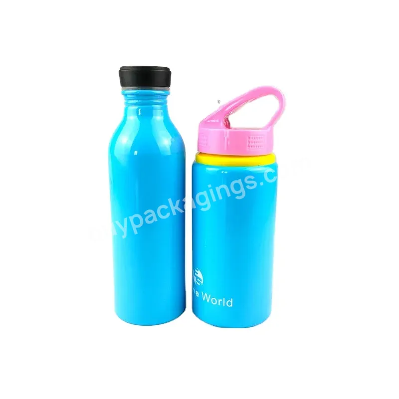 Promotional Custom Logo Colorful Reusable 20 Oz Metal Aluminum Sports Drink Water Bottle 500ml 750ml With Carabiner Cover - Buy 20oz Aluminum Drink Bottle,Outdoor Water Bottle,Aluminum Water Bottle.