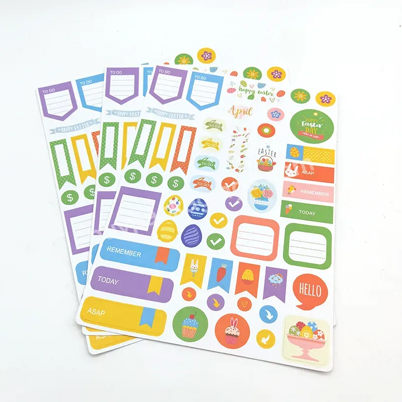 Promotional Decoration Notebook Adhesive Custom Planner Sticker - Buy Custom Planner Sticker,Notebook Adhesive Sticker,Promotional Decoration Planner Sticker.