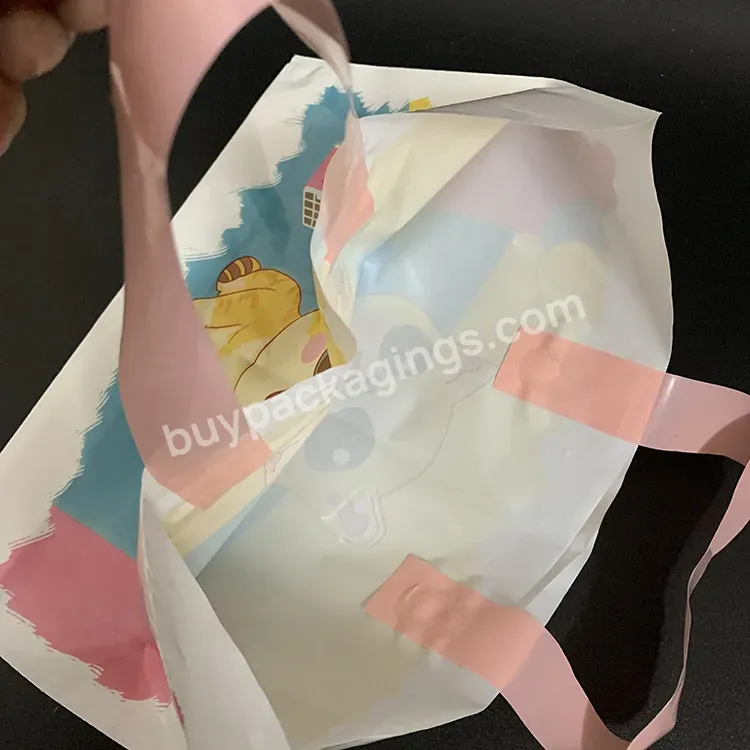 Promotional Goods Shopping Storage Boutique Cartoon Outdoors Preferential Thickening Portable Custom Logo Plastic Gift Bags - Buy Cartoon Plastic Gift Bags,Boutique Plastic Gift Bags,Thickening Disposable Shopping Bag.