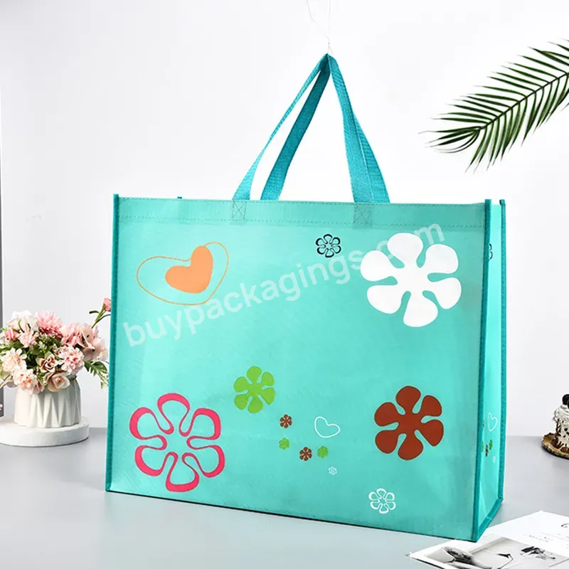 Promotional High Quality Waterproof Reusable Recycle Laminated Custom Printing Pp Handle Non Woven Shopping Bags With Logos - Buy Promotional High Quality Waterproof Reusable Recycle Laminated Custom Printing Pp Handle Non Woven Shopping Bags With Lo