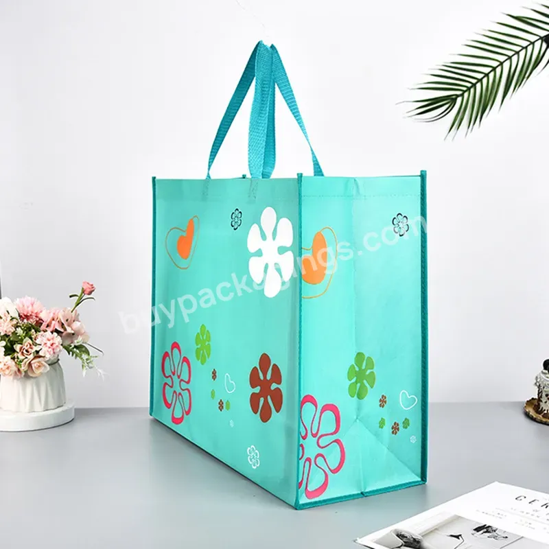 Promotional High Quality Waterproof Reusable Recycle Laminated Custom Printing Pp Handle Non Woven Shopping Bags With Logos - Buy Promotional High Quality Waterproof Reusable Recycle Laminated Custom Printing Pp Handle Non Woven Shopping Bags With Lo