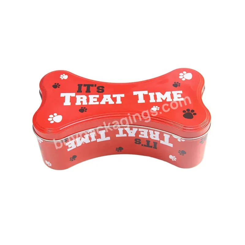 Promotional Tinplate China Printing Cans Dog Bone Shaped Tin Box - Buy Dog Bone Shaped Tin Box,China Printing Cans,Promotional Tinplate.